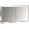 Emco LED-Lichtsp.schr. PRIME 2 FACELIFT UP 1300x730mm 2-türig aluminium/spiegel EMCO