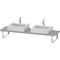 Duravit Konsole L-CUBE 30 St. 2 Ausschnitte 480 betongrau matt