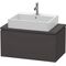 Duravit Konsolenunterschrank L-CUBE 400x820x477mm graphit supermatt