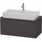 Duravit Konsolenunterschrank L-CUBE 400x920x477mm graphit supermatt
