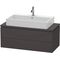 Duravit Konsolenunterschrank L-CUBE 400x1020x477mm graphit supermatt