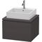 Duravit Konsolenunterschrank L-CUBE 400x620x547mm graphit supermatt