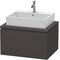 Duravit Konsolenunterschrank L-CUBE 400x720x547mm graphit supermatt
