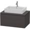 Duravit Konsolenunterschrank L-CUBE 400x820x547mm graphit supermatt