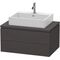 Duravit Konsolenunterschrank L-CUBE 400x820x547mm graphit supermatt
