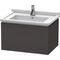 Duravit Waschtischunterbau L-CUBE 469x670x408mm graphit supermatt