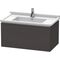 Duravit Waschtischunterbau L-CUBE 469x820x408mm graphit supermatt