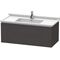 Duravit Waschtischunterbau L-CUBE 469x1020x408mm graphit supermatt