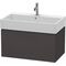 Duravit Waschtischunterbau L-CUBE 394x784x459mm graphit supermatt