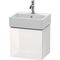 Duravit Waschtischunterbau L-CUBE 400x434x341mm A rechts graphit supermatt