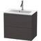 Duravit WTU Compact L-CUBE 550x620x391mm graphit supermatt