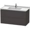 Duravit Waschtischunterbau L-CUBE 469x1020x558mm graphit supermatt