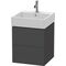 Duravit Waschtischunterbau L-CUBE 544x484x459mm graphit supermatt