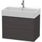 Duravit Waschtischunterbau L-CUBE 544x784x459mm graphit supermatt