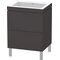 Duravit Waschtischunterbau L-CUBE m WT Vero Air 698x600x480mm o HL gra sma