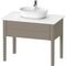 Duravit Quarzsteinkonsole LUV 938x570 1 Ausz. steh Steingr seidenmatt