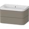 Duravit WTU HAPPY D.2 PLUS 775x490mm m UB o HL steingrau seidenmatt