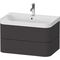 Duravit WTU HAPPY D.2 PLUS 775x490mm m UB e HL graphit supermatt