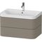 Duravit WTU HAPPY D.2 PLUS 775x490mm m UB e HL steingrau seidenmatt