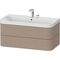 Duravit WTU HAPPY D.2 PLUS 975x490mm m UB zwei Hahnlöcher leinen
