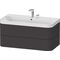 Duravit WTU HAPPY D.2 PLUS 975x490mm m UB 2 HL graphit supermatt