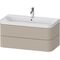 Duravit WTU HAPPY D.2 PLUS 975x490mm m UB e HL taupe seidenmatt