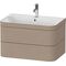Duravit WTU HAPPY D.2 PLUS 775x490mm m Unterbau ein Hahnloch leinen