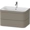 Duravit WTU HAPPY D.2 PLUS 775x490mm m UB e HL steingrau seidenmatt