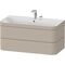 Duravit WTU HAPPY D.2 PLUS 975x490mm m UB 2 HL taupe seidenmatt