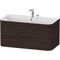 Duravit WTU HAPPY D.2 PLUS 975x490mm m UB 2 HL nussbaum gebürstet