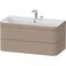 Duravit WTU HAPPY D.2 PLUS 975x490mm m UB zwei Hahnlöcher leinen