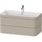 Duravit WTU HAPPY D.2 PLUS 975x490mm m UB e HL taupe seidenmatt