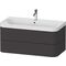 Duravit WTU HAPPY D.2 PLUS 975x490mm m UB e HL graphit supermatt