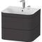 Duravit WTU HAPPY D.2 PLUS 575x490mm m UB 2 HL graphit supermatt