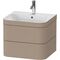 Duravit WTU HAPPY D.2 PLUS 575x490mm m Unterbau ein Hahnloch leinen