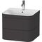 Duravit WTU HAPPY D.2 PLUS 575x490mm m UB e HL graphit supermatt