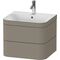 Duravit WTU HAPPY D.2 PLUS 575x490mm m UB e HL steingrau seidenmatt