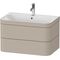Duravit WTU HAPPY D.2 PLUS 775x490mm m UB e HL taupe seidenmatt