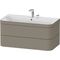 Duravit WTU HAPPY D.2 PLUS 975x490mm m UB 2 HL steingrau seidenmatt
