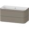 Duravit WTU HAPPY D.2 PLUS 975x490mm m UB o HL steingrau seidenmatt