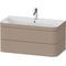 Duravit WTU HAPPY D.2 PLUS 975x490mm m Unterbau ein Hahnloch leinen