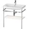 Duravit WTU HAPPY D.2 PLUS 775x490mm m Metallkon e HL we hochglanz