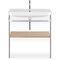 Duravit WTU HAPPY D.2 PLUS 775x490mm m Metallkon e HL medi eiche