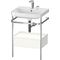 Duravit WTU HAPPY D.2 PLUS 575x490mm m Metallkon 2 HL we seidenmatt
