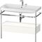 Duravit WTU HAPPY D.2 PLUS 975x490mm m Metallkon 2 HL we seidenmatt