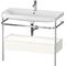 Duravit WTU HAPPY D.2 PLUS 975x490mm m Metallkon e HL we seidenmatt