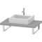 Duravit Konsole L-CUBE 45mm St. 1 Ausschnitt 550 betongrau matt