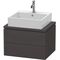 Duravit Konsolenunterschrank L-CUBE 400x620x477mm graphit supermatt