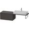 Duravit Konsolenunterschrank L-CUBE 400x820x547mm graphit supermatt