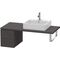 Duravit Konsolenunterschrank L-CUBE 400x320x547mm graphit supermatt